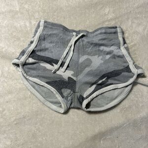 Gray Camouflage Women's Shorts